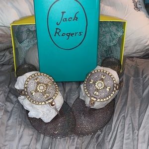 NIB Jack Rogers sparkle georgica jelly size 7